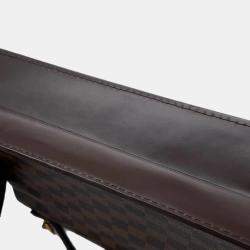 Pre Owned Louis Vuitton Brown Damier Ebene Canvas Monceau Handbag