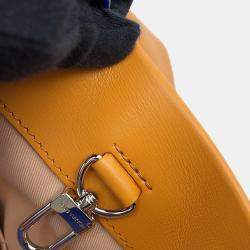 Pre Owned Louis Vuitton Saffron Leather Shopper Tote MM Bag