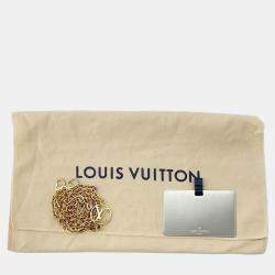 Pre Owned Louis Vuitton Blue Monogram Laminated Jacquard Micro Vanity Bag