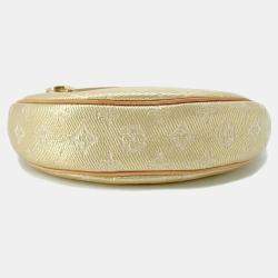 Louis Vuitton Loop Gold Monogram Laminated Jacquard Hobo Bag