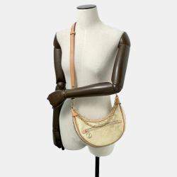 Louis Vuitton Loop Gold Monogram Laminated Jacquard Hobo Bag