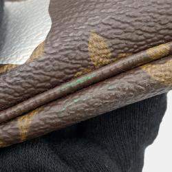 Louis Vuitton Noir/Gold/Silver Monogram Neverfull MM Tote Bag