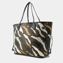 Louis Vuitton Noir/Gold/Silver Monogram Neverfull MM Tote Bag