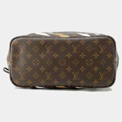 Louis Vuitton Noir/Gold/Silver Monogram Neverfull MM Tote Bag