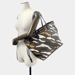Louis Vuitton Noir/Gold/Silver Monogram Neverfull MM Tote Bag