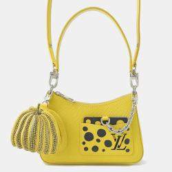 Louis Vuitton Jaune Epi Leather Malelini LV x YK Shoulder Bag