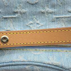 Louis Vuitton Light Blue Monogram Denim Loop Shoulder Bag