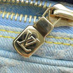 Louis Vuitton Light Blue Monogram Denim Loop Shoulder Bag