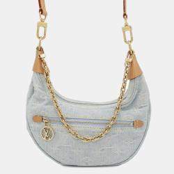 Louis Vuitton Light Blue Monogram Denim Loop Shoulder Bag