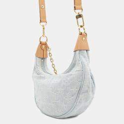 Louis Vuitton Light Blue Monogram Denim Loop Shoulder Bag