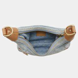 Louis Vuitton Light Blue Monogram Denim Loop Shoulder Bag