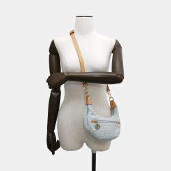 Louis Vuitton Light Blue Monogram Denim Loop Shoulder Bag