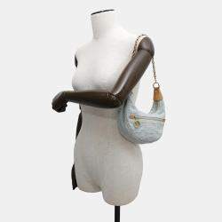 Louis Vuitton Light Blue Monogram Denim Loop Shoulder Bag