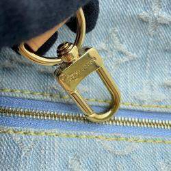 Louis Vuitton Light Blue Monogram Denim Loop Shoulder Bag