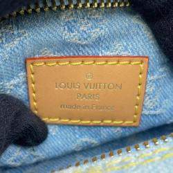 Louis Vuitton Light Blue Monogram Denim Loop Shoulder Bag