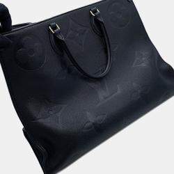 Pre Owned Louis Vuitton Onthego Noirm Monogram Empreinte Leather Size Gm