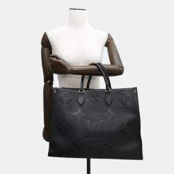 Pre Owned Louis Vuitton Onthego Noirm Monogram Empreinte Leather Size Gm