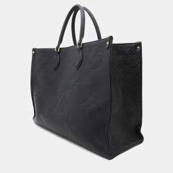 Pre Owned Louis Vuitton Onthego Noirm Monogram Empreinte Leather Size Gm