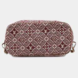 Pre Owned Louis Vuitton Neverfull Bordeaux Monogram / Jacquard Since1854 Size Mm