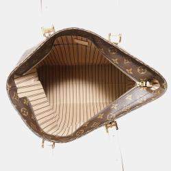 Pre Owned Louis Vuitton Beige Monogram Canvas Mezzo Shoulder Bag