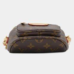 Pre Owned Louis Vuitton Brown Monogram Canvas Mini Bumbag
