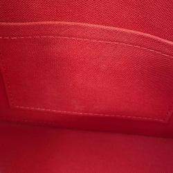 Pre Owned Louis Vuitton Alma Red Damier Ebene Canvas Size Bb