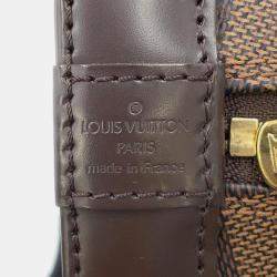 Pre Owned Louis Vuitton Alma Red Damier Ebene Canvas Size Bb