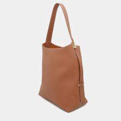 Louis Vuitton Cognac Grained Calf Leather MM Hobo Bag