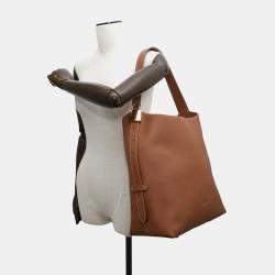 Louis Vuitton Cognac Grained Calf Leather MM Hobo Bag
