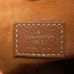 Louis Vuitton Cognac Grained Calf Leather MM Hobo Bag