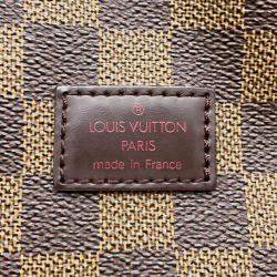 Pre Owned Louis Vuitton Saumur Spo Red Damier Ebene Canvas Size 30