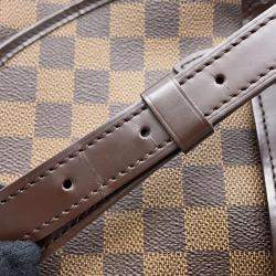 Pre Owned Louis Vuitton Saumur Spo Red Damier Ebene Canvas Size 30