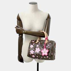 Louis Vuitton Brown Monogram Canvas Sakura Speedy Bandouliere 25 Shoulder Bag