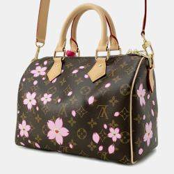 Louis Vuitton Brown Monogram Canvas Sakura Speedy Bandouliere 25 Shoulder Bag