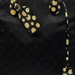 Louis Vuitton x Yayoi Kusama Black Monogram Nylon Vertical Lock It MM Bag