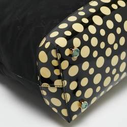 Louis Vuitton x Yayoi Kusama Black Monogram Nylon Vertical Lock It MM Bag