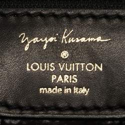 Louis Vuitton x Yayoi Kusama Black Monogram Nylon Vertical Lock It MM Bag
