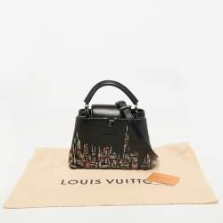 Louis Vuitton Black Leather Beaded Skyline Capucines BB Bag