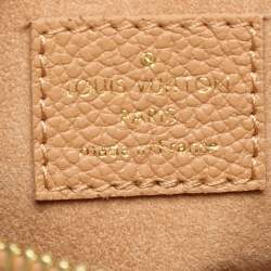 Pre Owned Louis Vuitton Bicolor Giant Monogram Empreinte Leather Nano Speedy Bag