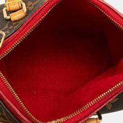 Pre Owned Louis Vuitton Brown Monogram Nano Pallas