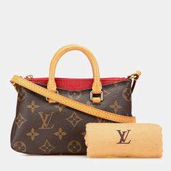 Pre Owned Louis Vuitton Brown Monogram Nano Pallas