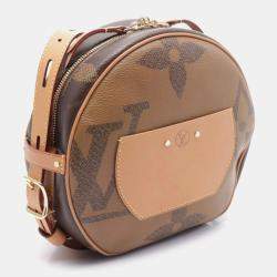 Louis Vuitton Brown Monogram Giant Reverse Boite Chapeau Souple Shoulder Bag