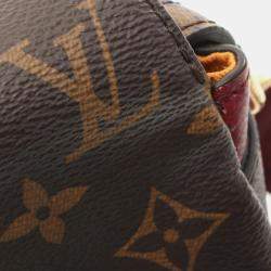 Pre Owned Louis Vuitton Brown Bordeaux Monogram Canvas Manhattan Handbag