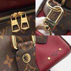 Pre Owned Louis Vuitton Brown Bordeaux Monogram Canvas Manhattan Handbag