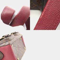 Pre Owned Louis Vuitton Brown Bordeaux Monogram Canvas Manhattan Handbag