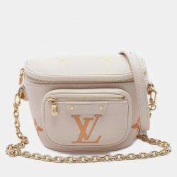 Louis Vuitton Ivory/Orange/Yellow Monogram Empreinte Leather Mini Bum Bag