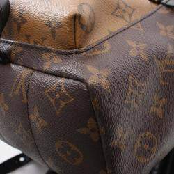 Louis Vuitton Brown Beige Monogram Reverse Palm Springs PM Backpack