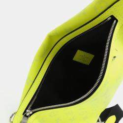 Louis Vuitton Yellow Coated Canvas Taigarama Duo Sling Bag
