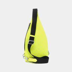 Louis Vuitton Yellow Coated Canvas Taigarama Duo Sling Bag