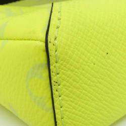 Louis Vuitton Yellow Coated Canvas Taigarama Duo Sling Bag